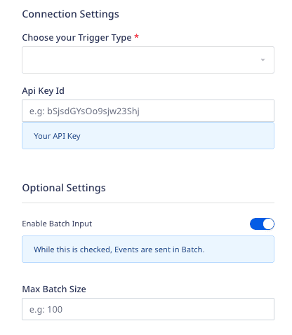 Google Cloud Functions connection settings